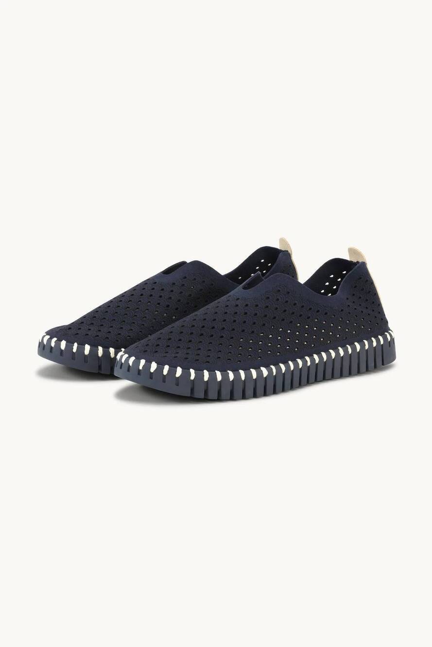 NEW ILSE JACOBSEN women's tulip flats shoes in dark indigo